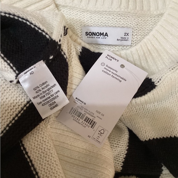 Sonoma Goods For Life pullover drop shoulder sweater Woman’s size 2X - Picture 10 of 13